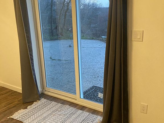 Brand new sliding glass door & patio