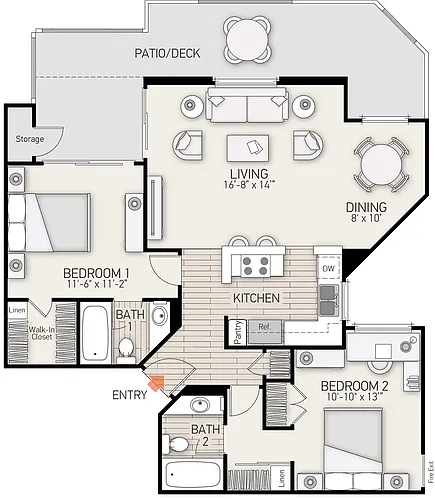 Floor plan Plan E
