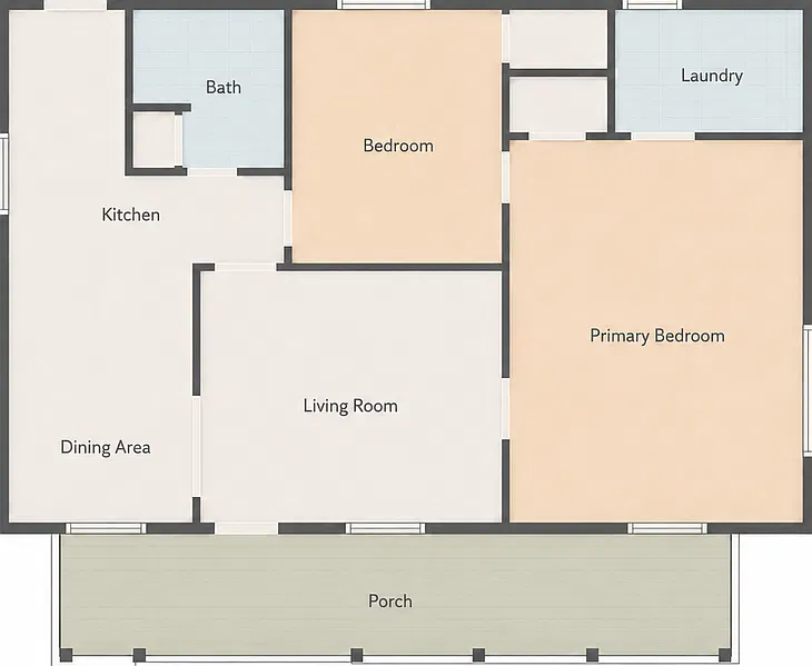 2 bed, 1.0 bath, 912 sqft, $1,300 — Photo 2