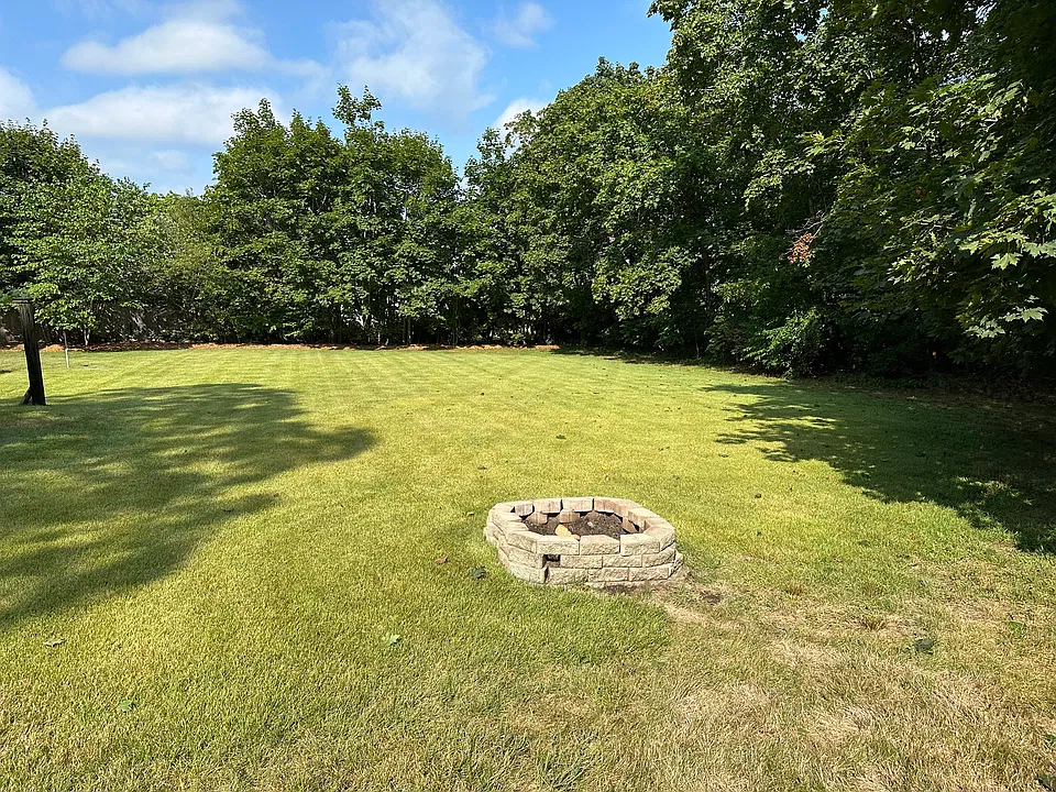 Large outdoor space and firepit