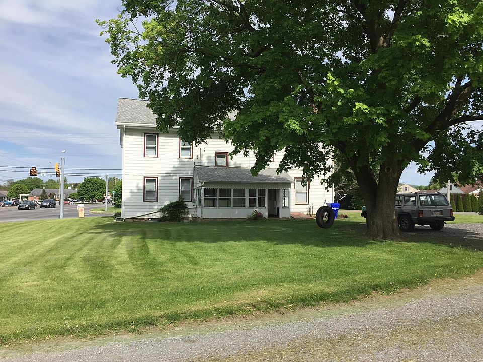 Back of home with back covered porch - Primary Entrance
