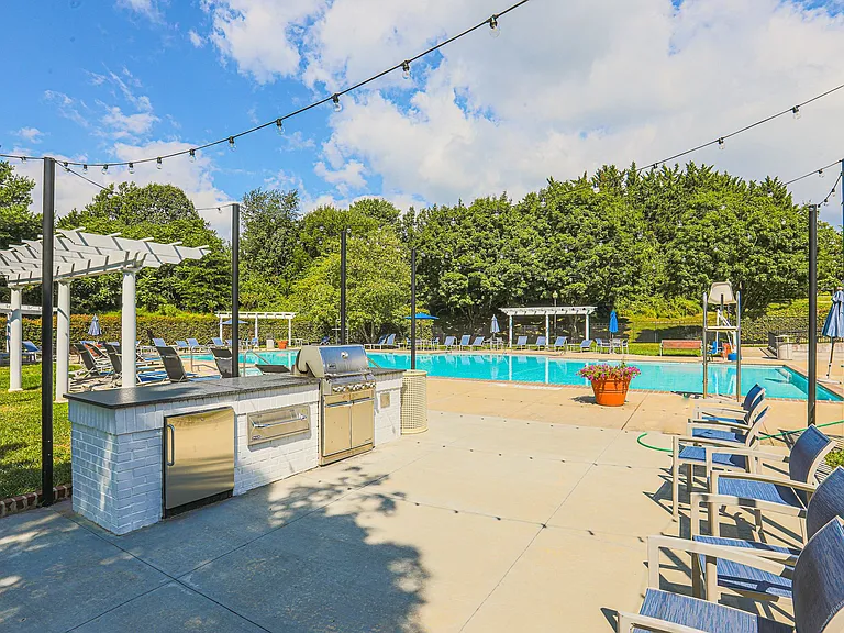 Poolside Grilling Area
