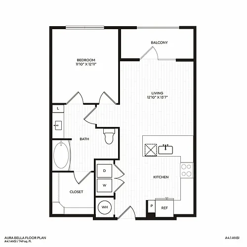 Floor plan A4.1 ANSI