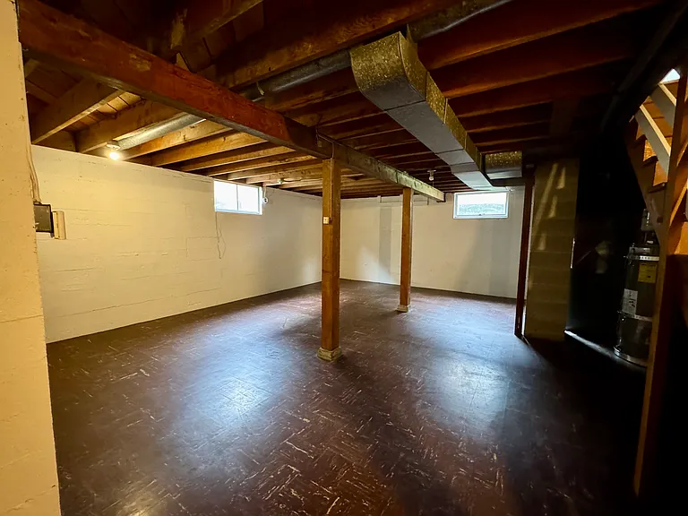 Large lower floor... art space, TV media space, storage.