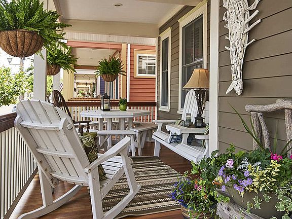 Cozy front porch
