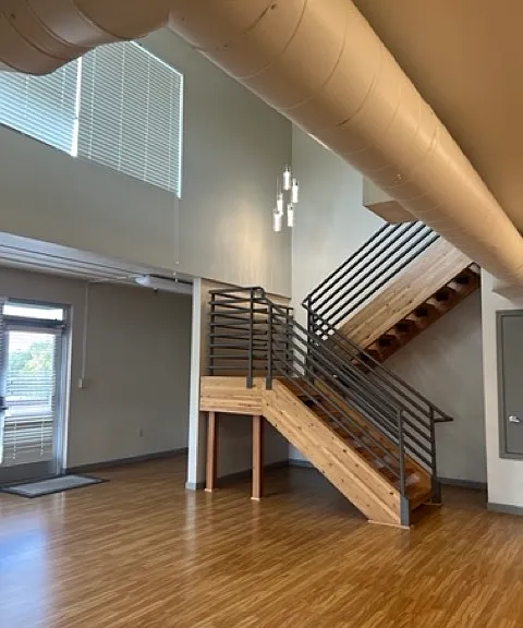 Stairs to upstairs bedroom