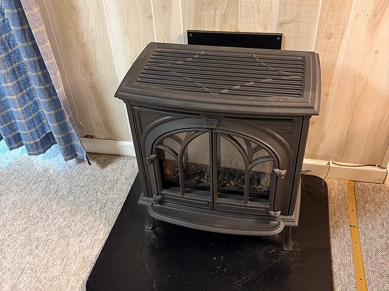 gas stove in basement
