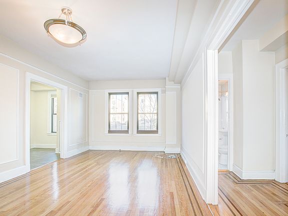 living room with flow to hall