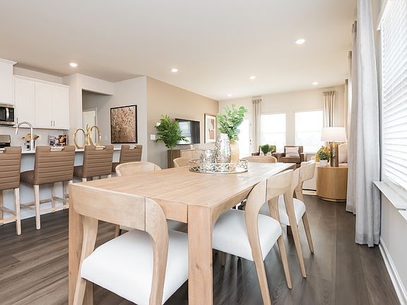 Dining area in the Paisley floorplan at a Meritage Homes community in Atlanta, GA.