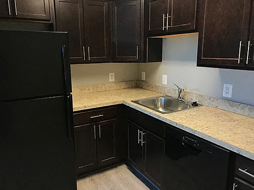 Kitchen with Espresso Cabinets
