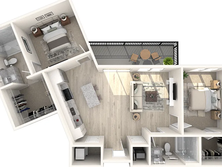 B3.0 | Two Bedroom, Two Bathroom B3.0 | Two Bedroom, Two Bathroom