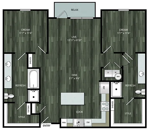 Floor plan 2C