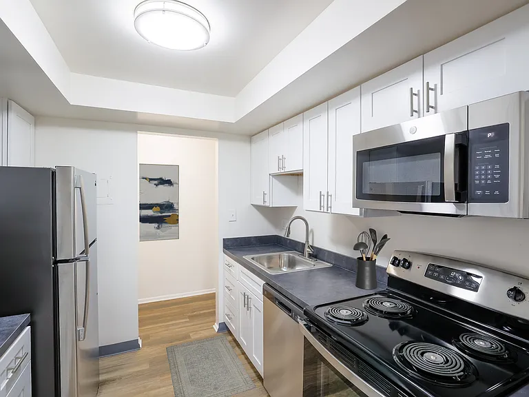 Renovated Kitchen with Stainless Steel Appliances