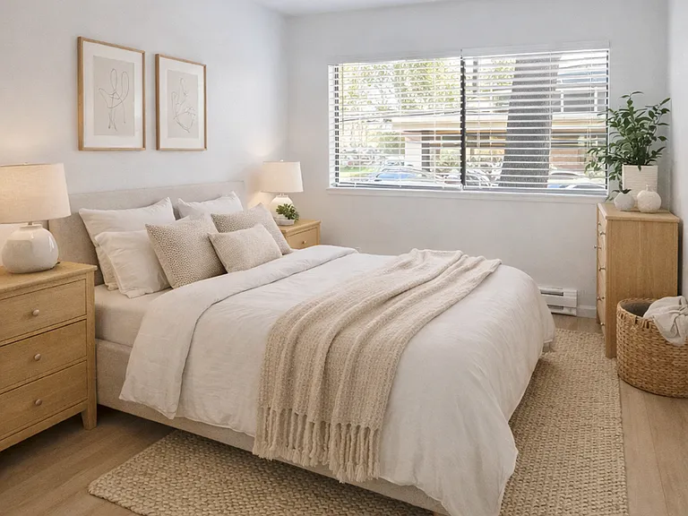 Remodeled Unit - AI Staged Bedroom