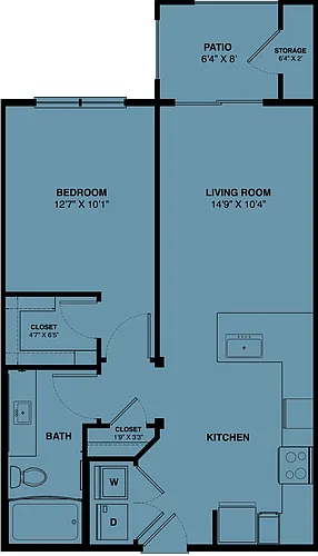 Floor plan A2 80% (Income Restrictions Apply)