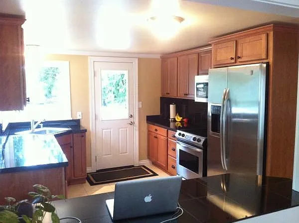 Contemporary Kitchen with stainless steel appliances