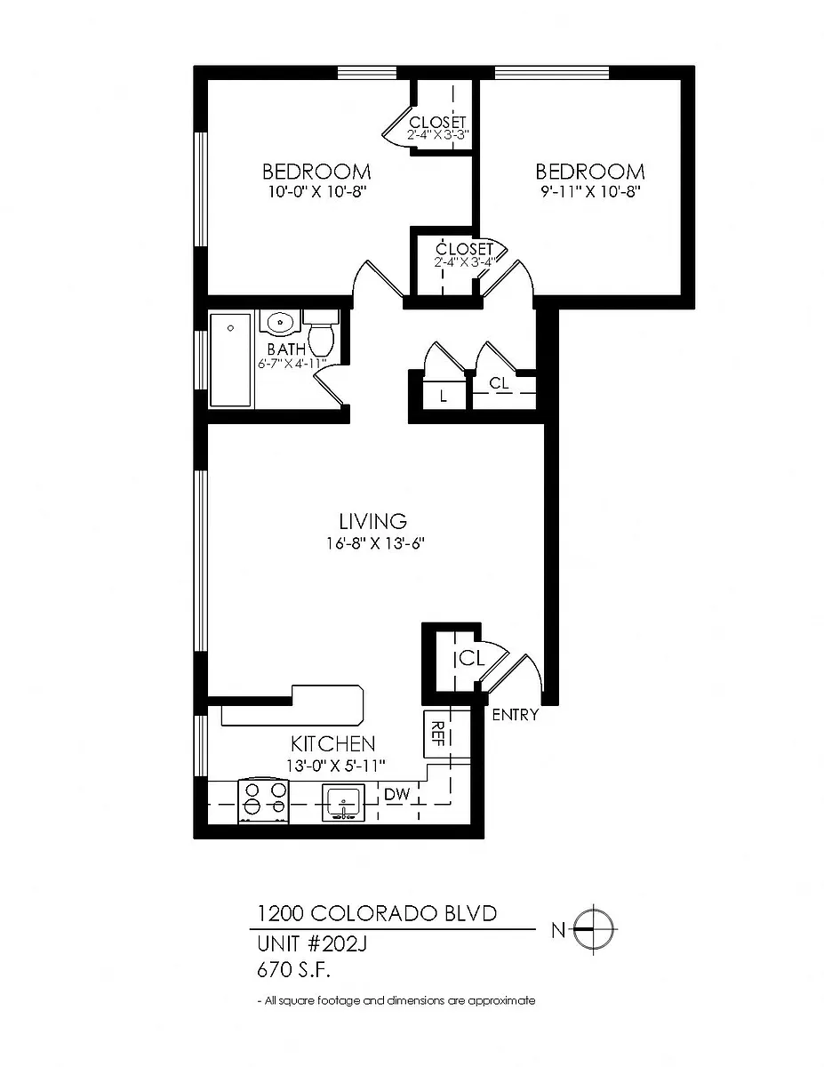 Floor plan 2 Bedroom
