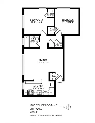 Floor plan 2 Bedroom
