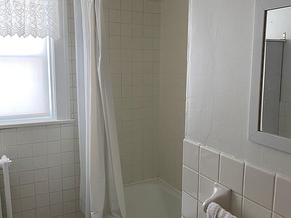 tiled shower
