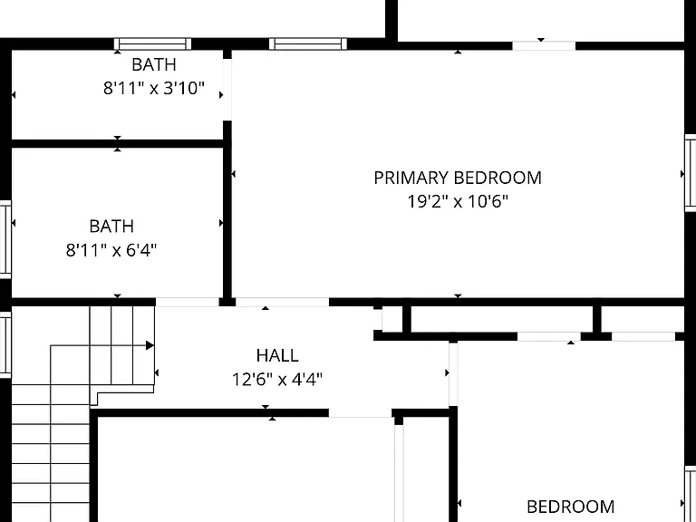 Upper level layout.
