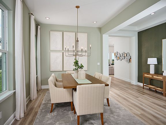 Dining room in Thoreau floorplan