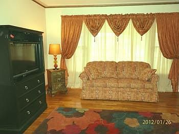 Living room with beautiful hardwood floor