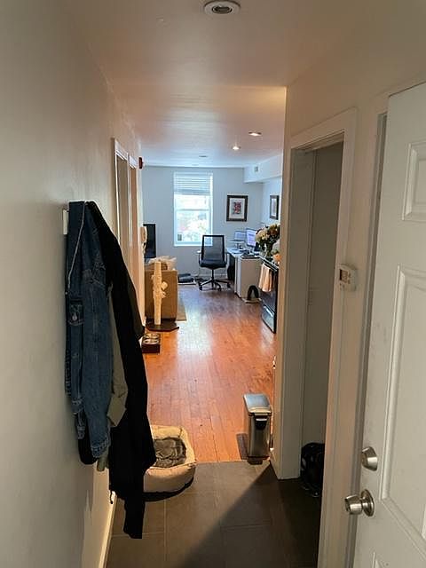 Entryway to apartment - opens to kitchen/living room