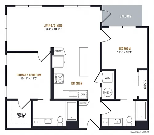 Floor plan B3