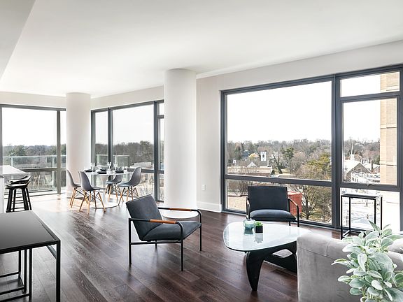 Open floorplans create a natural flow inside the home and out onto the balconies and terraces.