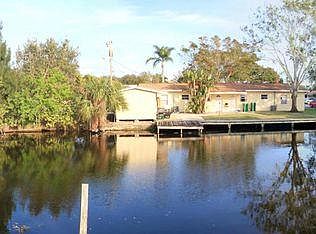 Backyard is on canal.