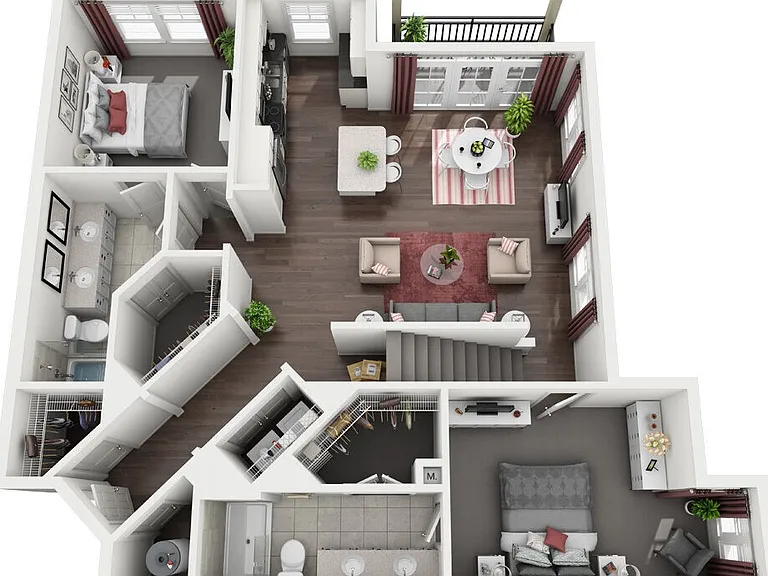 C1 ALT 3 - 3 bed 3 bth (4764c1 floor plan The Kessler Residences