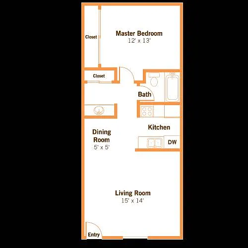 Floor plan 1 X 1D