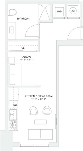Floor plan Studio-S4