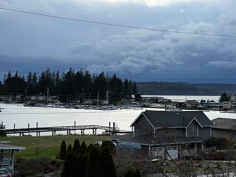 View from home,
Hood Canal and Olympic Mountains.