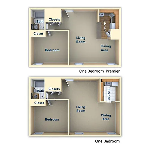 Floor plan One Bedroom
