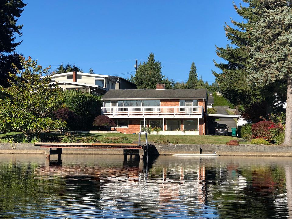 View from the lake of property