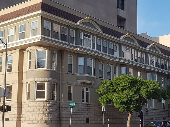 Corner view of the building