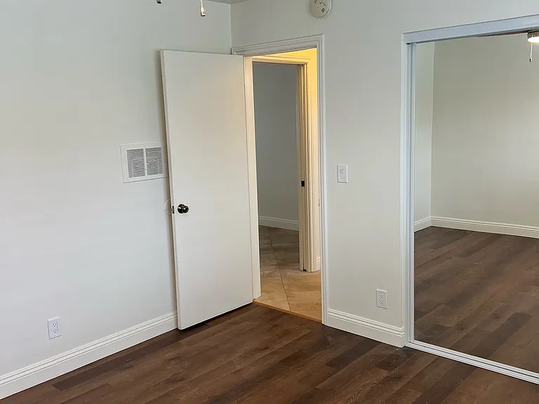 Bedroom looking towards hallway
