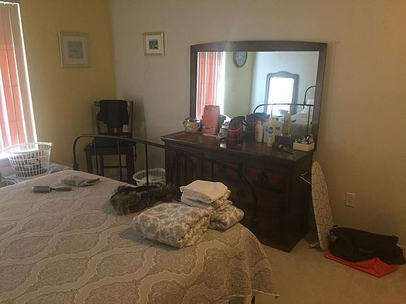 Dresser and bed