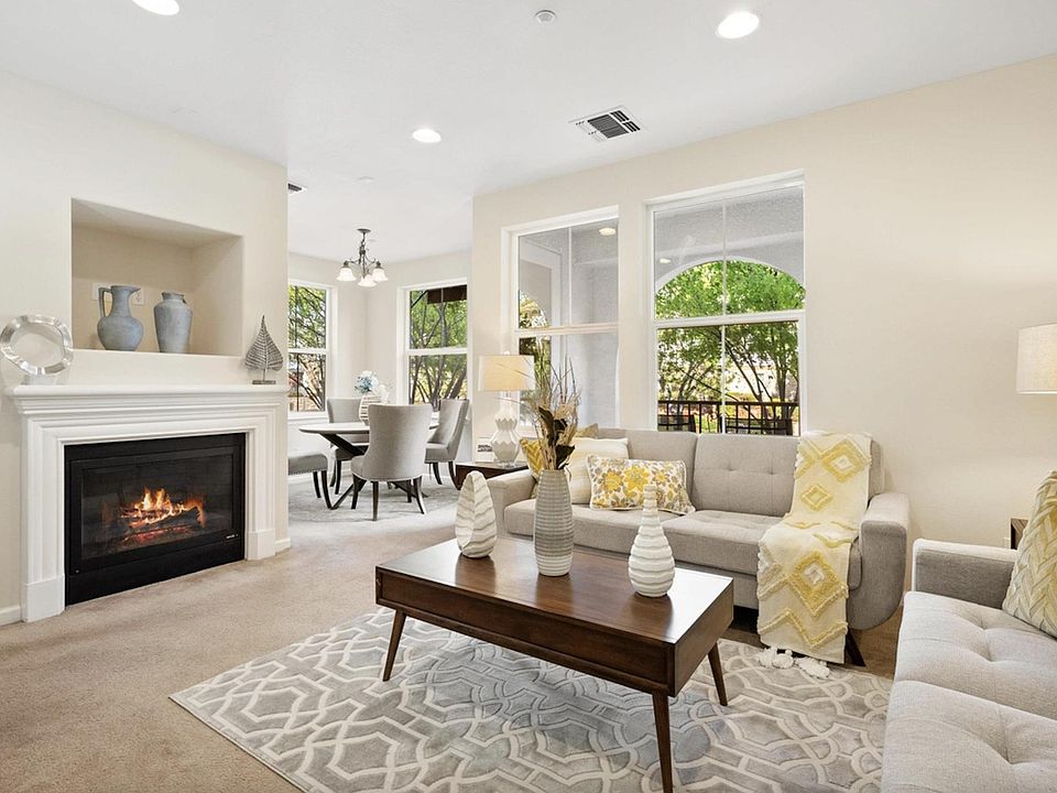 cozy spacious living room and dining area