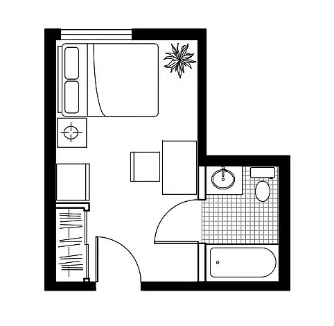 Floor plan Congregate Apartment