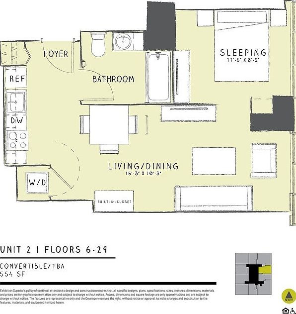1st image of 163 W Superior St #1502