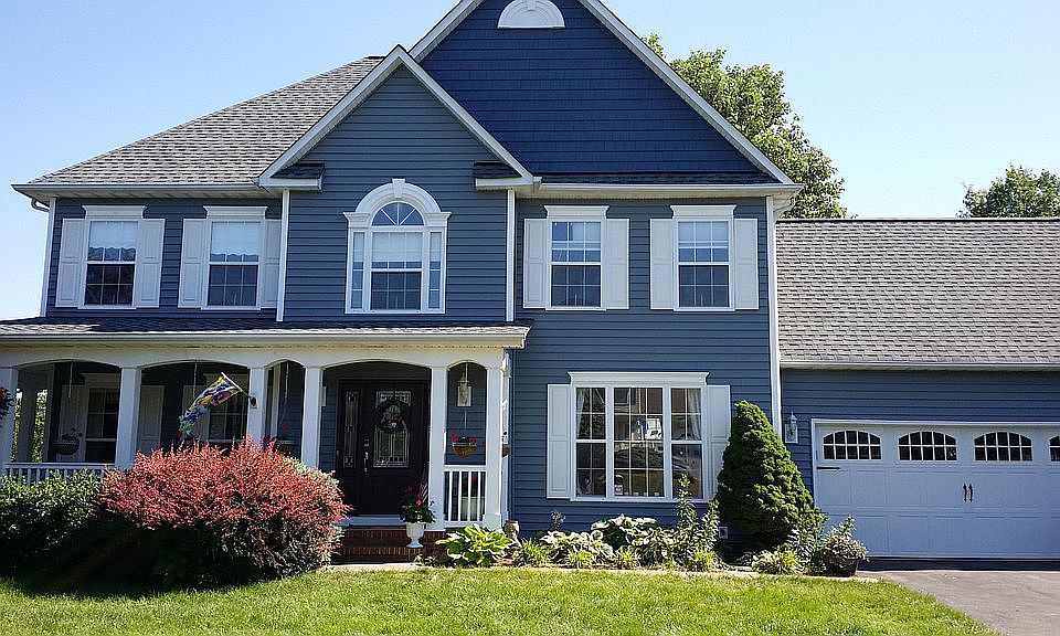 Blue Siding, Shakes, Roof