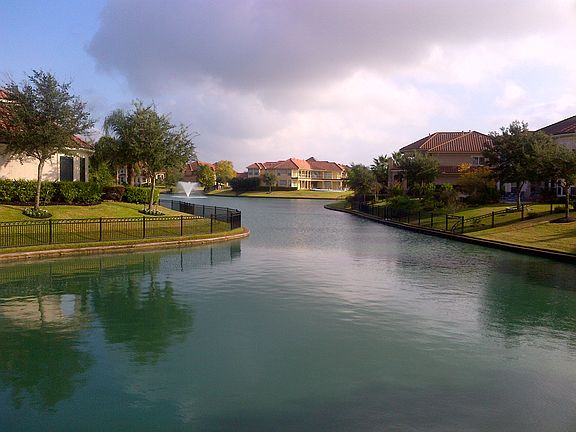 from across the lake