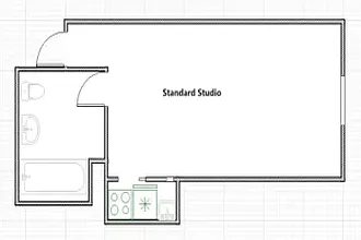 Floor plan Standard Studio
