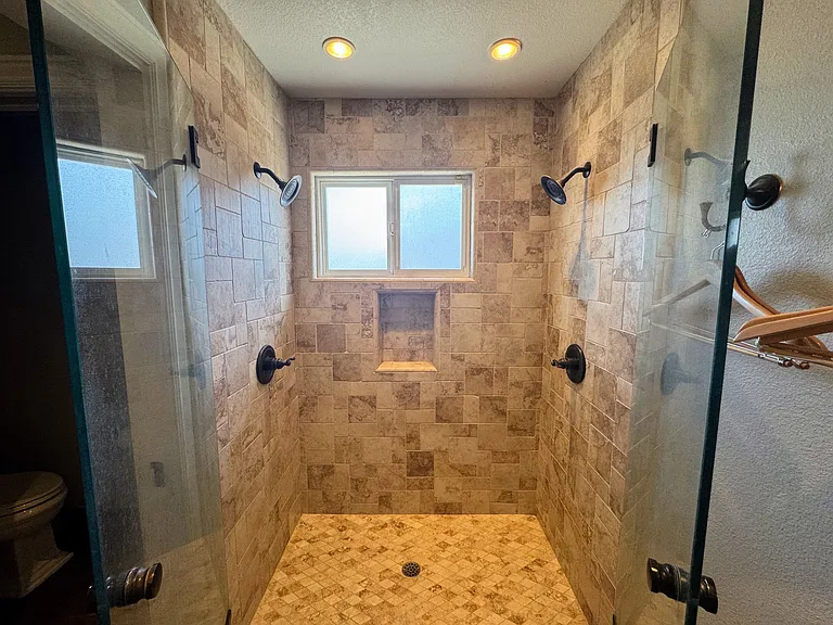 Master shower