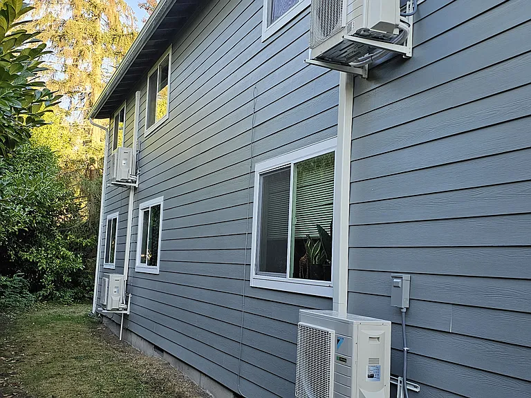Mini split system for efficent heating and cooling.