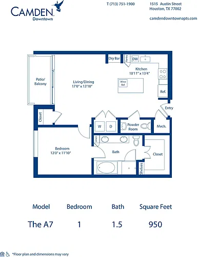 Floor plan The A7