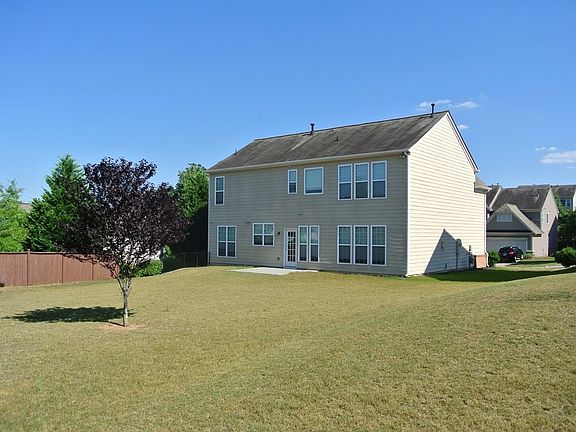 very large flat backyard