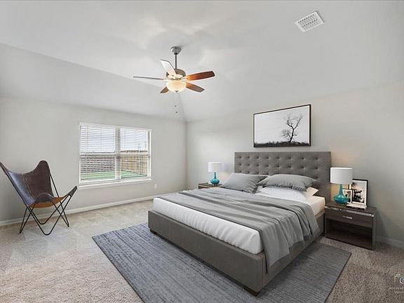 Primary Suite in the Amber home plan by Trophy Signature Homes - REPRESENTATIVE PHOTO